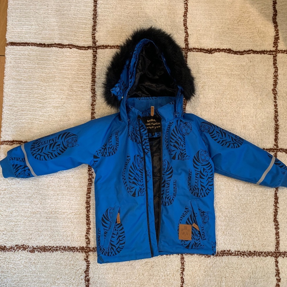 Mini Rodini K2 Tiger Parka - sz 104/110 - 4/5 yr old